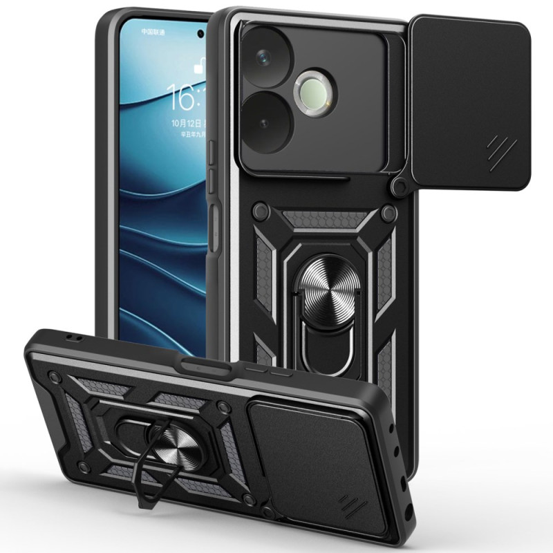 Coque Oppo A5 Pro 5G / 4G Ultra Résistante avec Anneau-Support et Protection Caméra