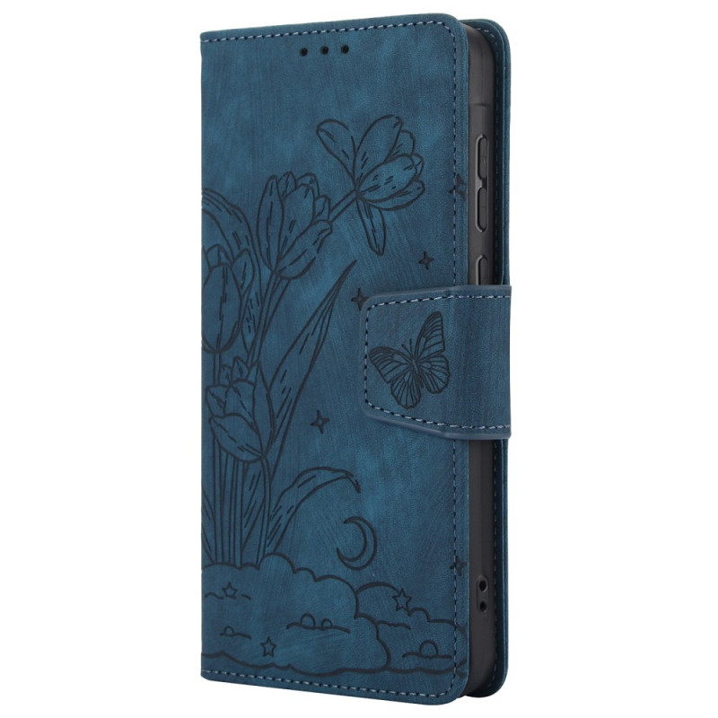 Oppo A60 4G kukkakuvioitu Print Suojakuori