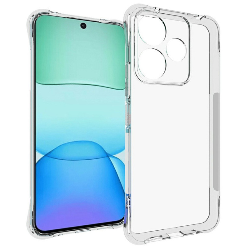 Xiaomi Redmi 13X läpinäkyvä kuori vahvistetut kulmat