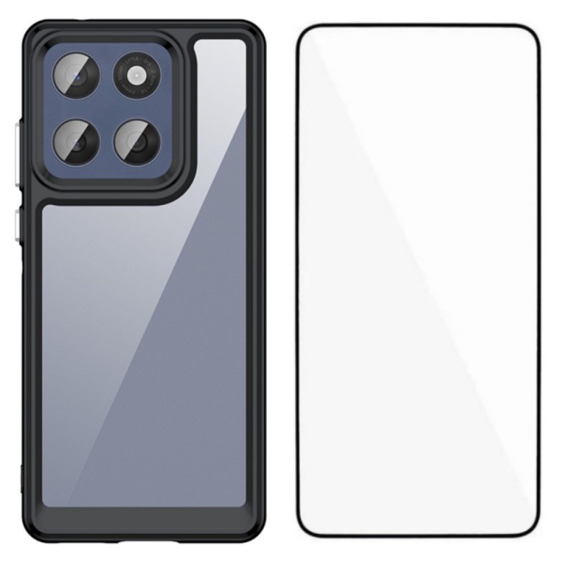 Motorola Edge 60 Hybridikotelo näytönsuojalla
