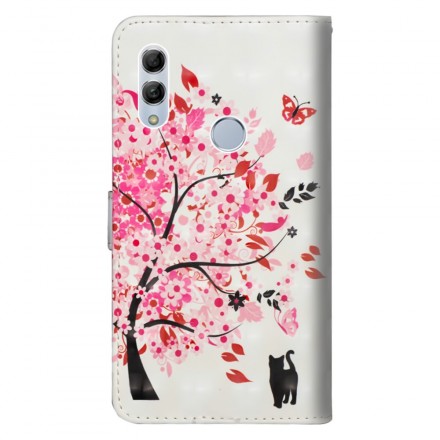 Honor 10 Lite / Huawei P Smart Case 2019 vaaleanpunainen puu