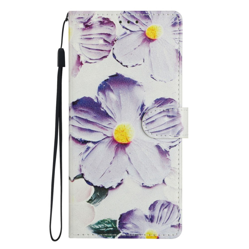 Honor 400 Pro Violet kukkakuvioitu Suojakuori