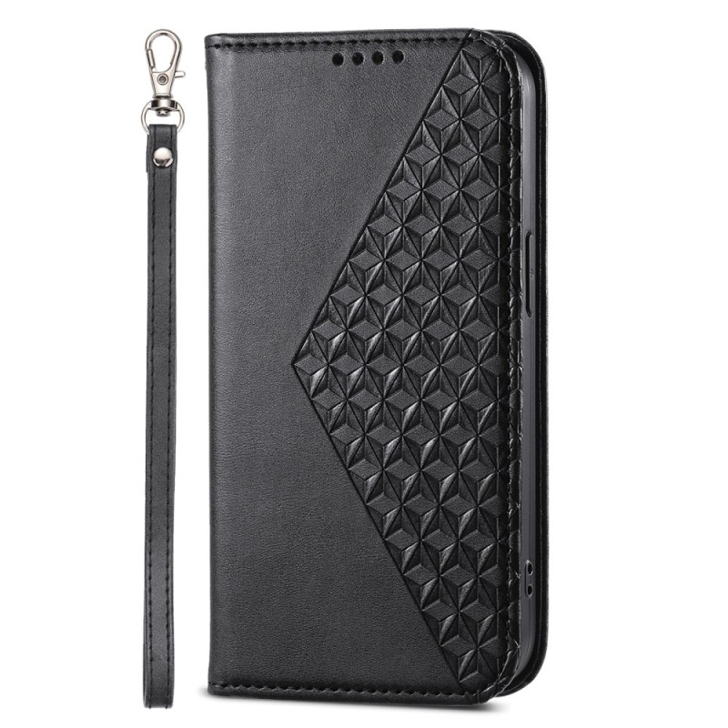 Flip Cover Samsung Galaxy Xcover 7 Losange kuvio hihnalla varustettuna