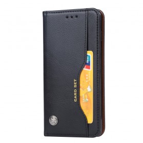 Flip Cover Samsung Galaxy S10 Plus keinonahkainen korttikotelo