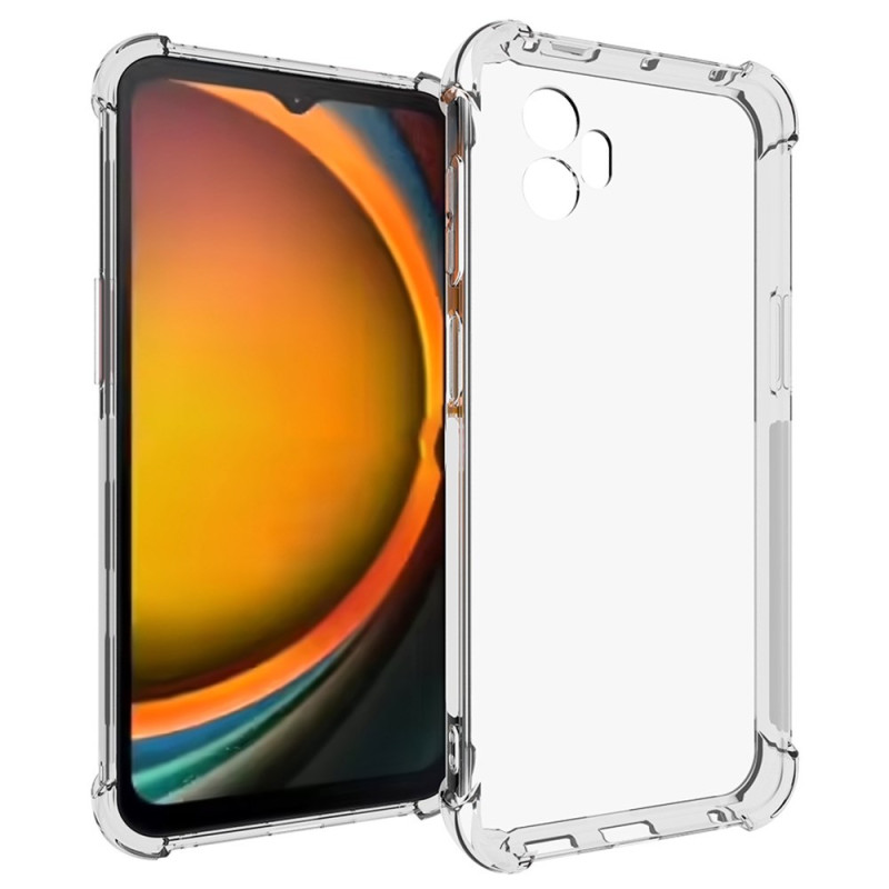 Samsung Galaxy XCover 7 Pro läpinäkyvä vahvistettu suojakuori
