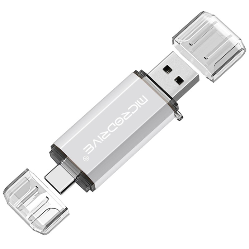 MICRODRIVE 64GB 2-in-1 USB-muistitikku