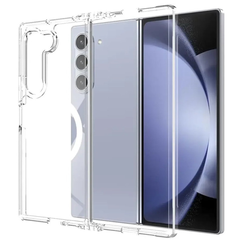 Samsung Galaxy Z Fold 7 yhteensopiva MagSafe läpinäkyvä suojakuori