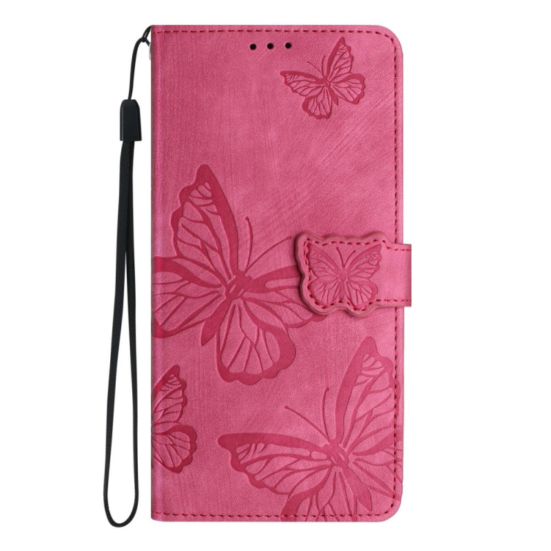 Kansi Motorola Edge 60 / 60 Fusion Suede Effect Perhoset Perhoset