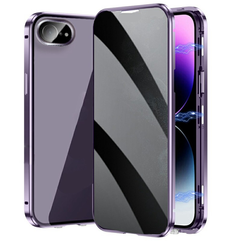 Anti-Espion iPhone 16E Suojakuori
 kaksipuolinen panssarilasi
 ja magneettinen metallikehys