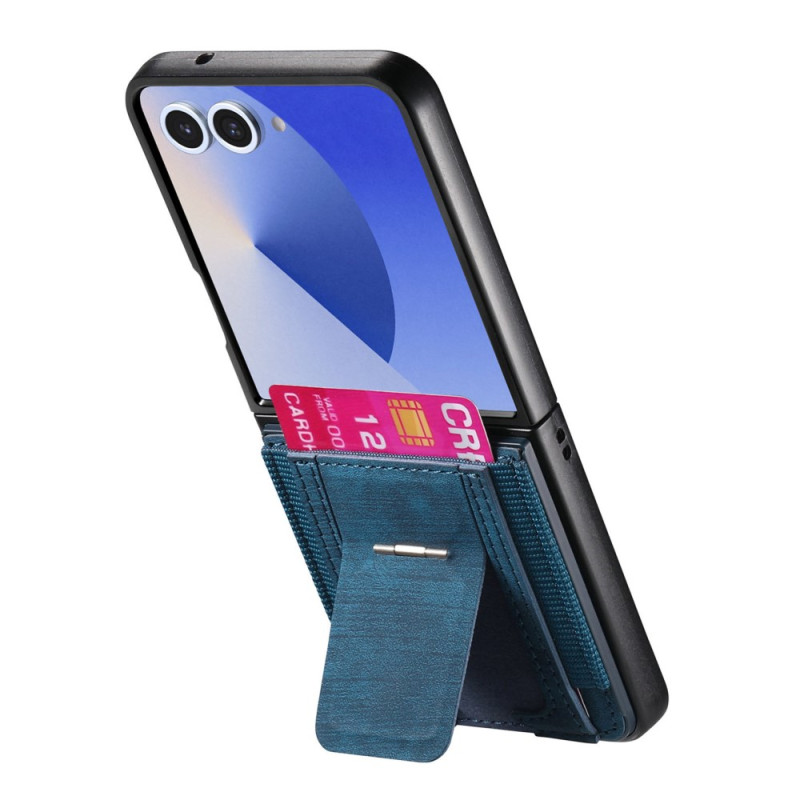 Samsung Galaxy Z Flip 7 Suojakuori
 Retro jalusta ja kortinpidin