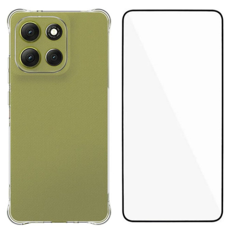 Moto G86 5G Vahvistettu läpinäkyvä
suojakuori
, jossa on panssarilasi
näytön suojakalvo