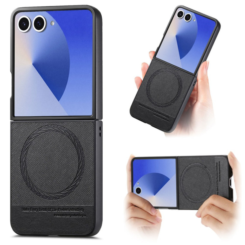 Suojakuori
 Samsung Galaxy Z Flip 7 Yhteensopiva MagSafe Nahka Tekstuuri Jeans