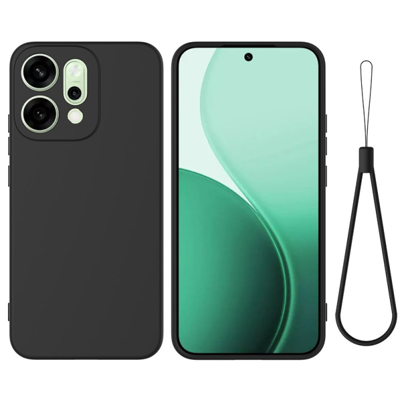 Oppo Reno 14 5G Silikonisuojus hihnalla varustettuna