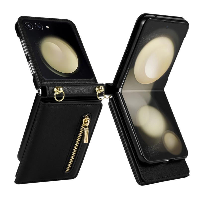 Samsung Galaxy Z Flip 7 RFID lompakko suojakotelo
 ja olkahihna