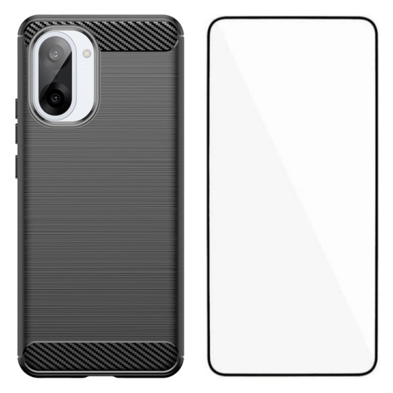 OnePlus Nord CE 5 harjattu hiilikuitu suojakuori
näytönsuojalla