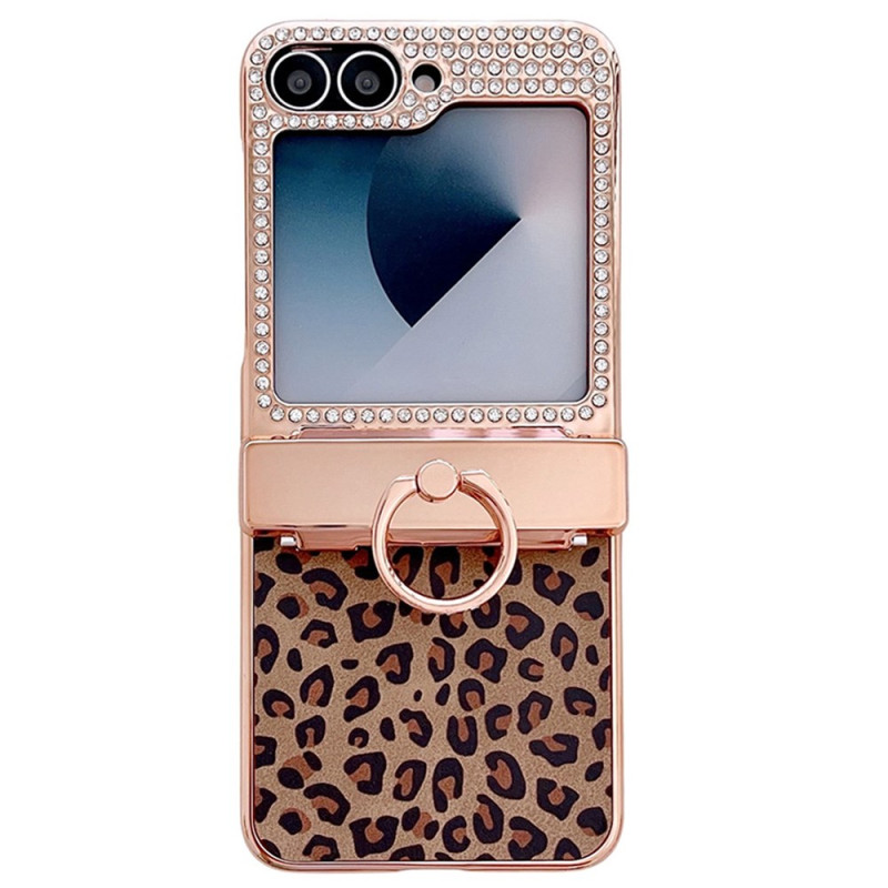 Samsung Galaxy Z Flip 7 FE / Z Flip 6 Leopard Design Suojakuori
