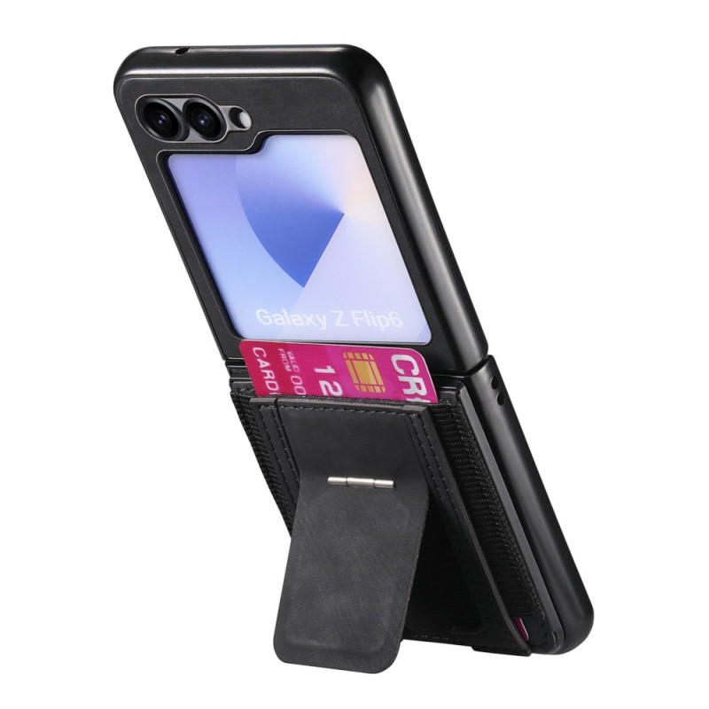 Samsung Galaxy Z Flip 7 FE / Z Flip 6 Suojakuori
 tuki ja kortinpidin
