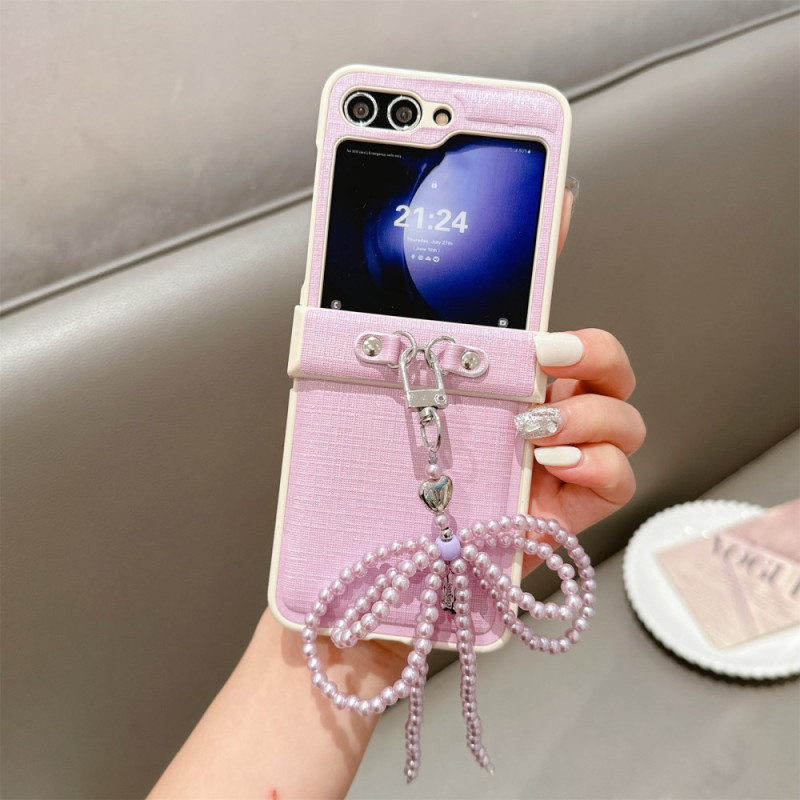 Samsung Galaxy Z Flip 7 FE / Z Flip 6 Helmihihna Suojakuori
 3D Bow kanssa