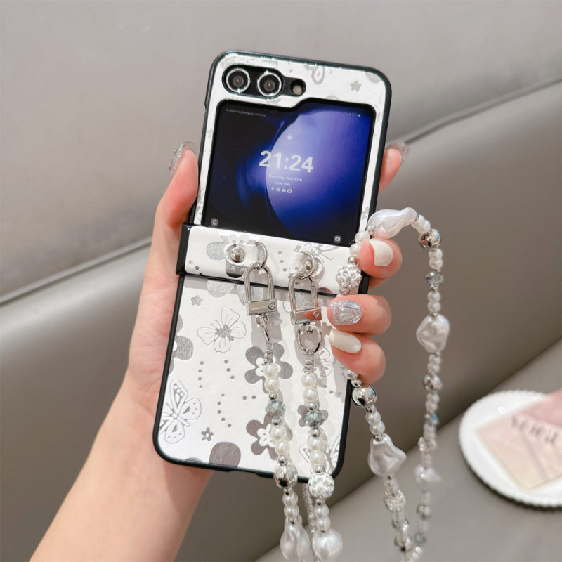 Samsung Galaxy Z Flip 7 FE / Z Flip 6 Pearl kantolenkki
 suojakotelo
