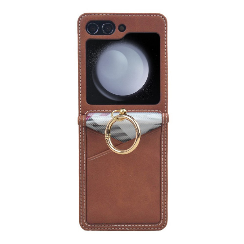 Kansi pSamsung Galaxy Z Flip 7 FE / Z Flip 6 Kortinpidike ja metallirengas