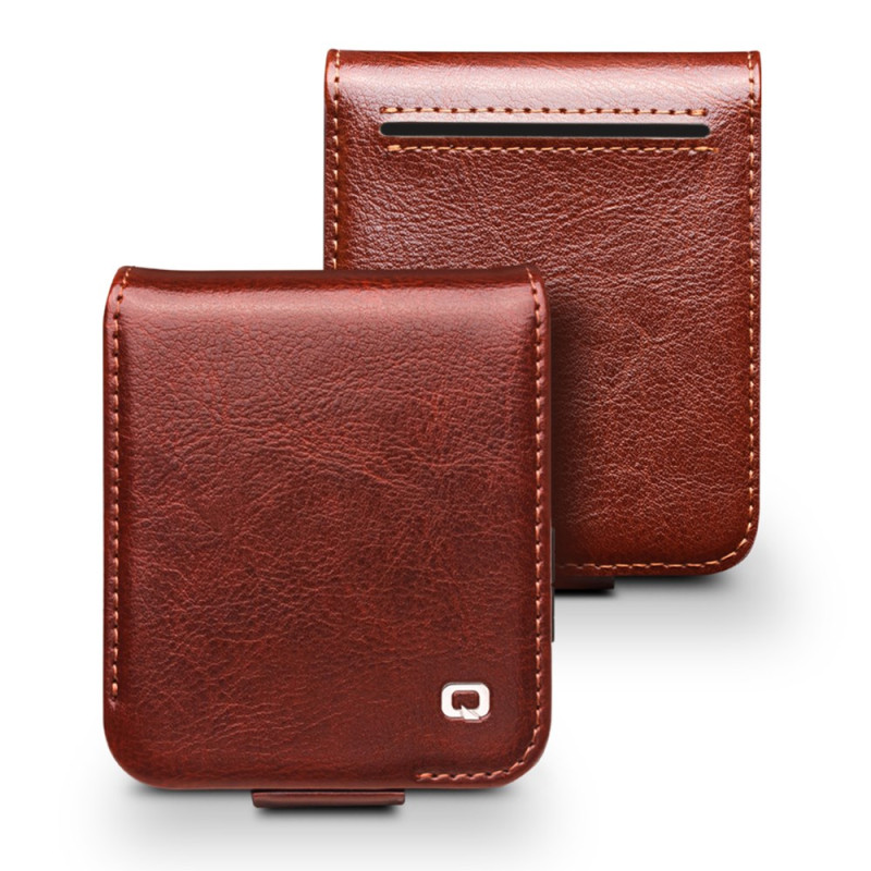 Samsung Galaxy Z Flip 7 FE / Z Flip 6 Aito nahkamainen suojakuori