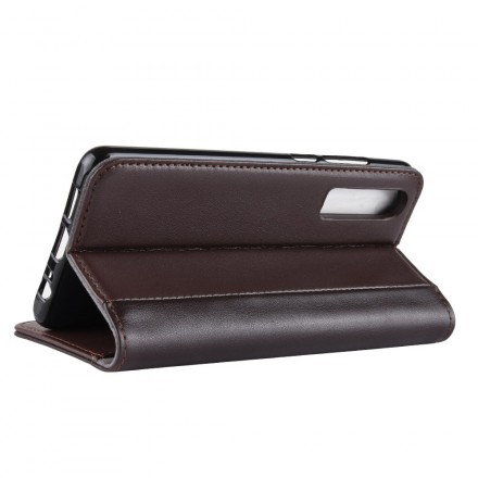 Housse Huawei P30 Cuir Fendu