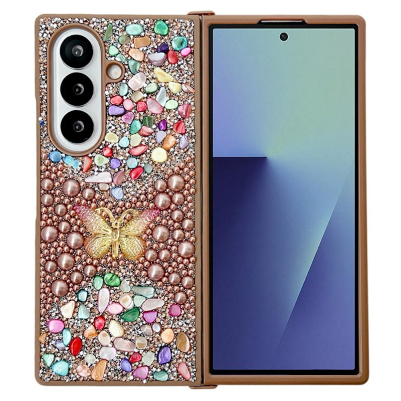 Samsung Galaxy Z Fold 7 Perhonen Strass suojakuori

