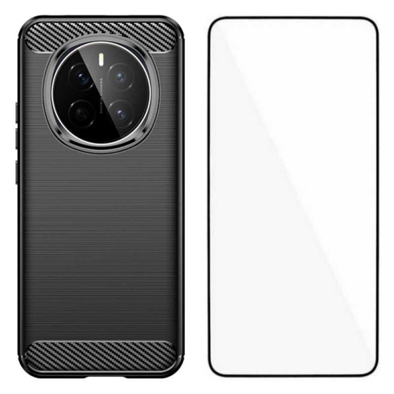 Honor Magic 7 5G Harjattu hiilikuitu suojakuori
näytönsuojalla