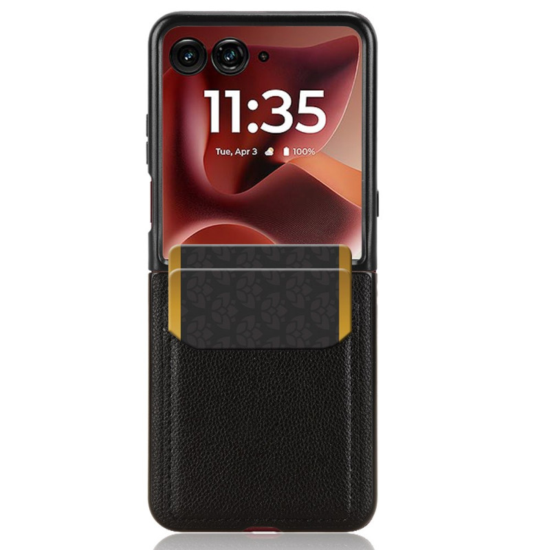 Kansi Motorola Razr 60 Ultra 5G Tekonahka
kortti Suojakuori