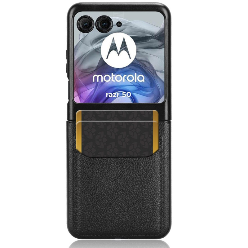 Nahkakuori
Motorola Razr 60, jossa on korttipidike