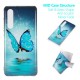 Huawei P30 Butterfly Case Sininen fluoresoiva