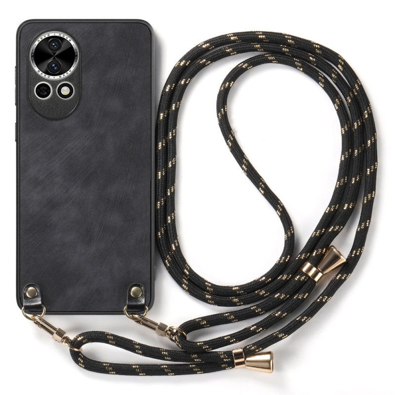 Huawei Nova 13 olkanauhallinen
 suojus Faux retro nahkaa