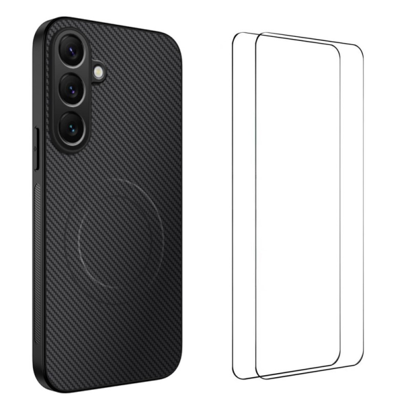 Samsung Galaxy S25 FE Magneettinen Carbon suojakuori
ja suojakalvo