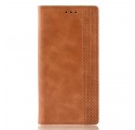Flip Cover Huawei P30 Pro Vintage Leather Effect Tyylikäs nahkaefekti