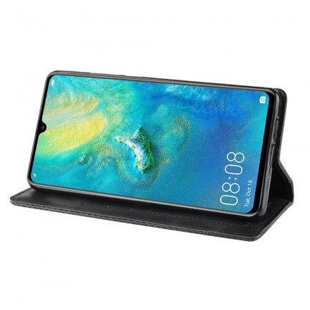 Flip Cover Huawei P30 Pro Vintage Leather Effect Tyylikäs nahkaefekti