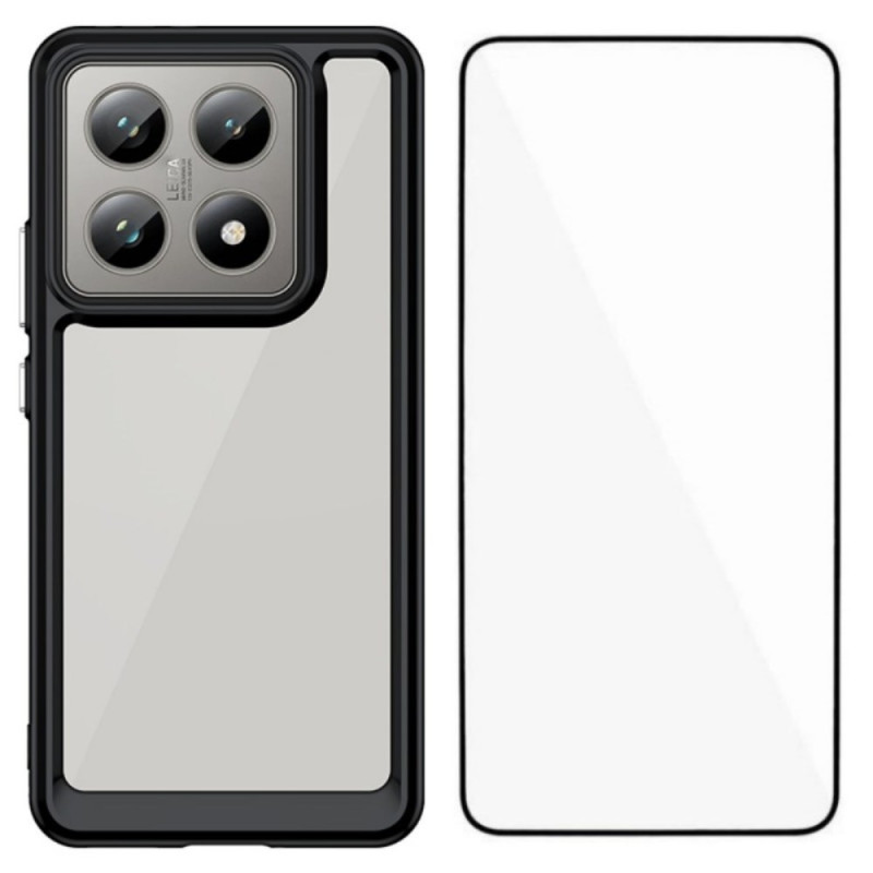 Xiaomi 14T hybridi suojakuori
 näytönsuojuksella