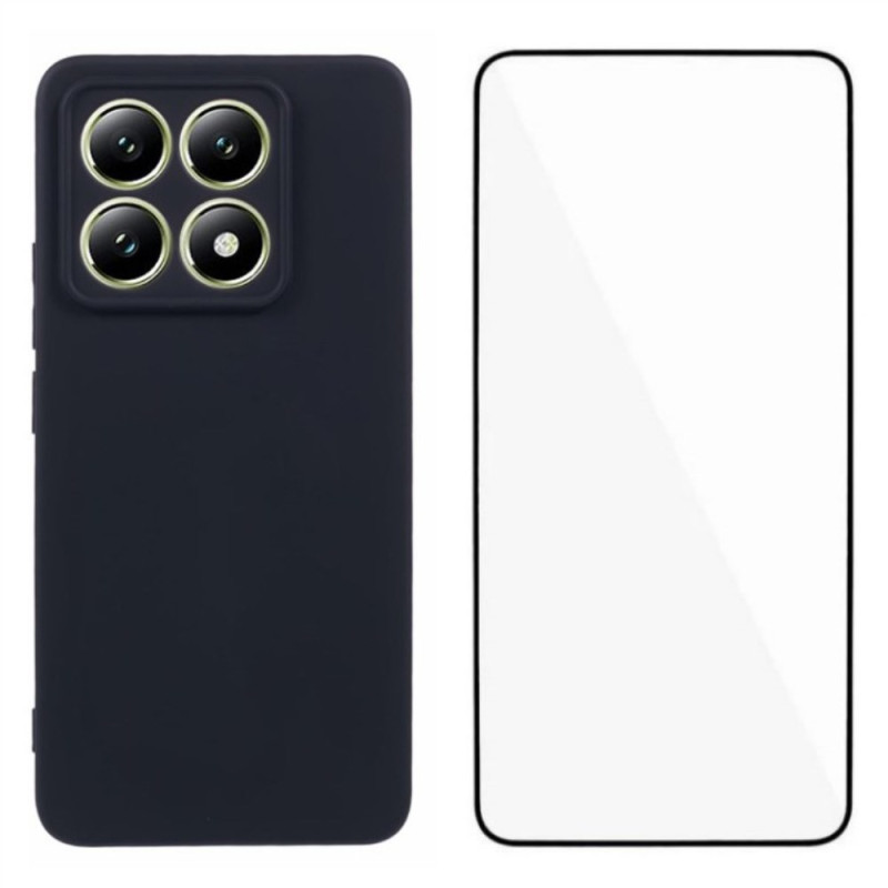 Xiaomi 14T Silikoni Matt Suojakuori
 näytönsuojalla