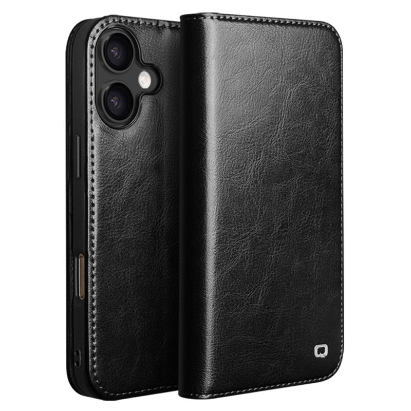 Flip Cover iPhone 17 Nahkalompakko QIALINO
