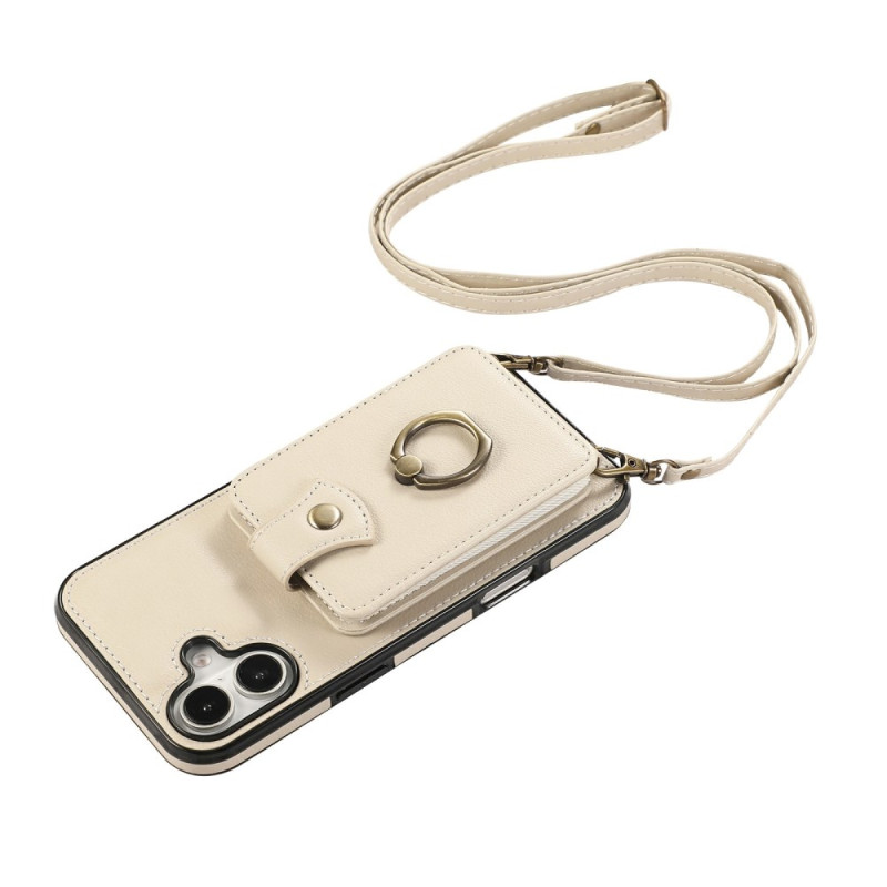 iPhone 17 monikorttikotelo olkahihnalla