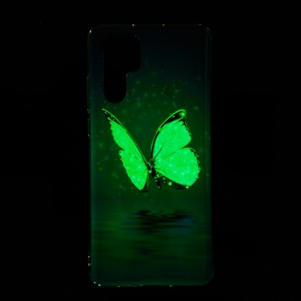 Huawei P30 Pro Butterfly Case Sininen fluoresoiva