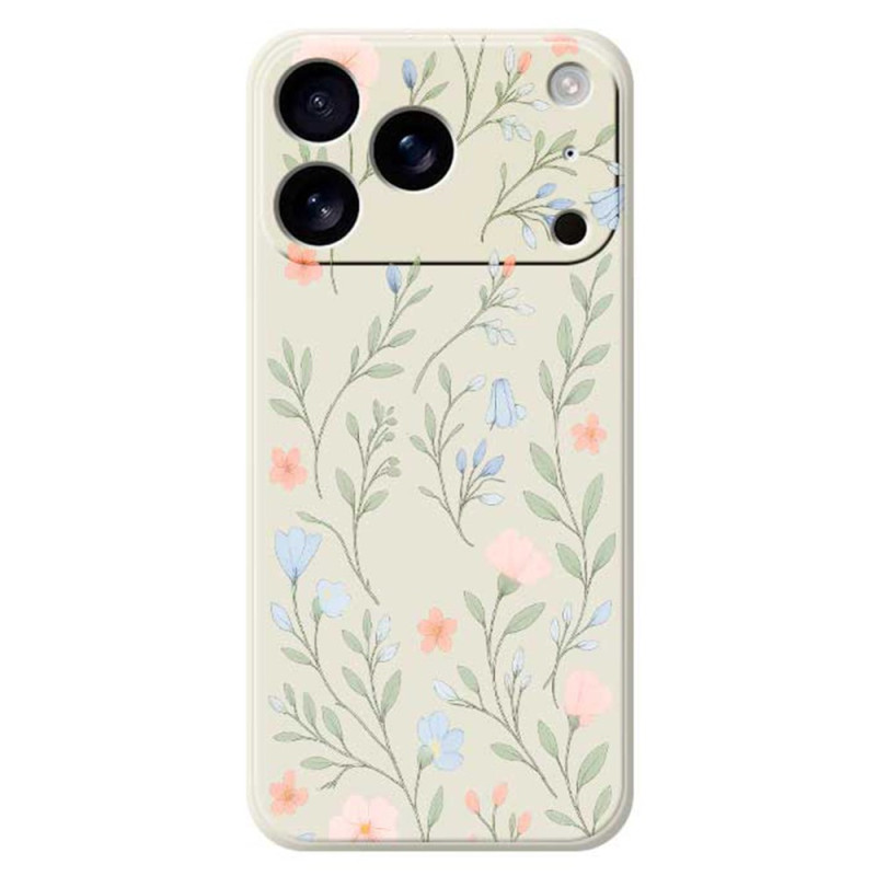 iPhone 17 Pro nestemäinen
 silikoni suojakotelo
 Floralie