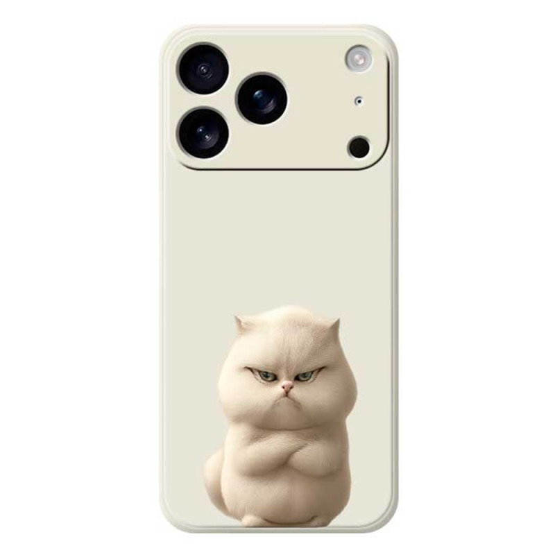 Suojakuori
iPhone 17 Pro silikoni nestemäinen vihainen kissa