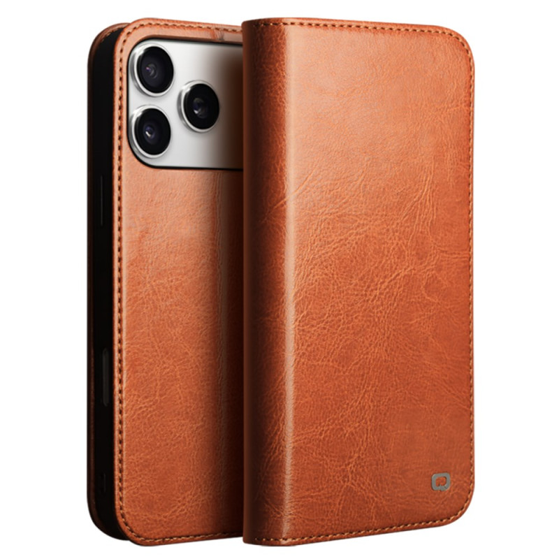 Flip kansi iPhone 17 Pro Vintage QIALINO