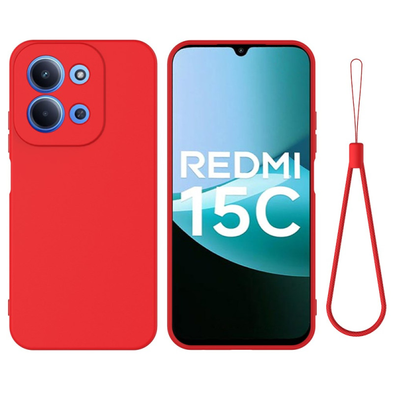 Xiaomi Redmi 15C 4G / 5G Liquid Silikoni kantolenkki Suojakuori
