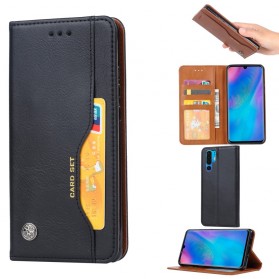 Flip Cover Huawei P30 Pro keinonahkainen korttikotelo