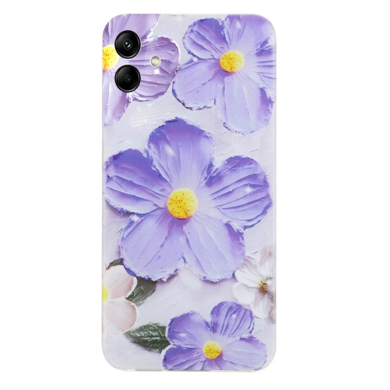 Samsung Galaxy A07 violetti kukka suojakotelo
