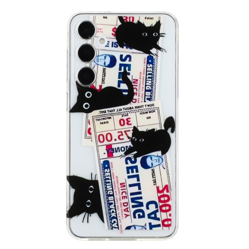 Coque Samsung Galaxy A17 5G 4 Chats Noirs