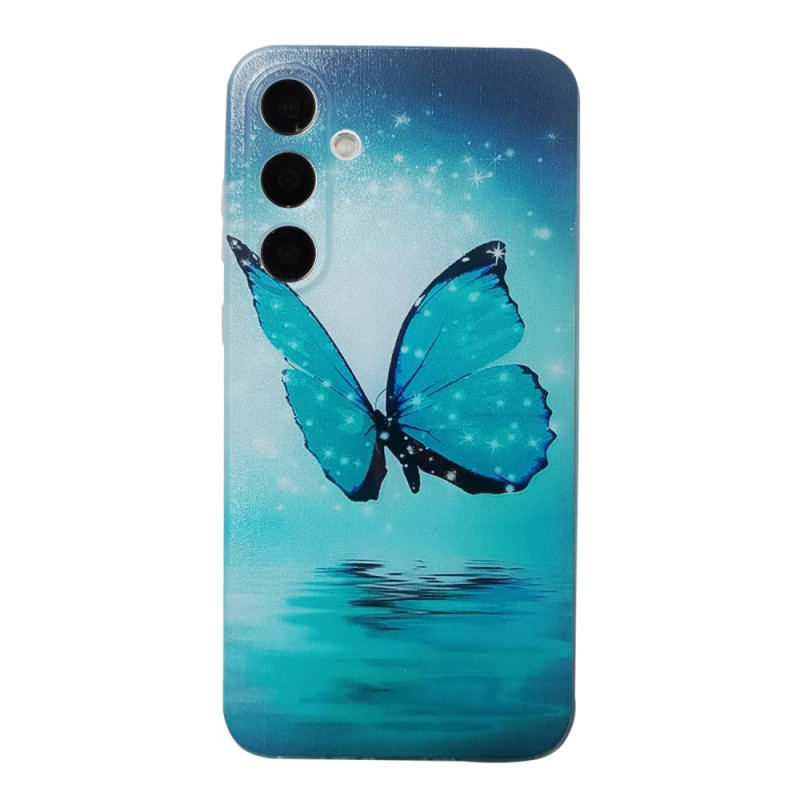 Coque Samsung Galaxy A17 5G Papillon Bleu