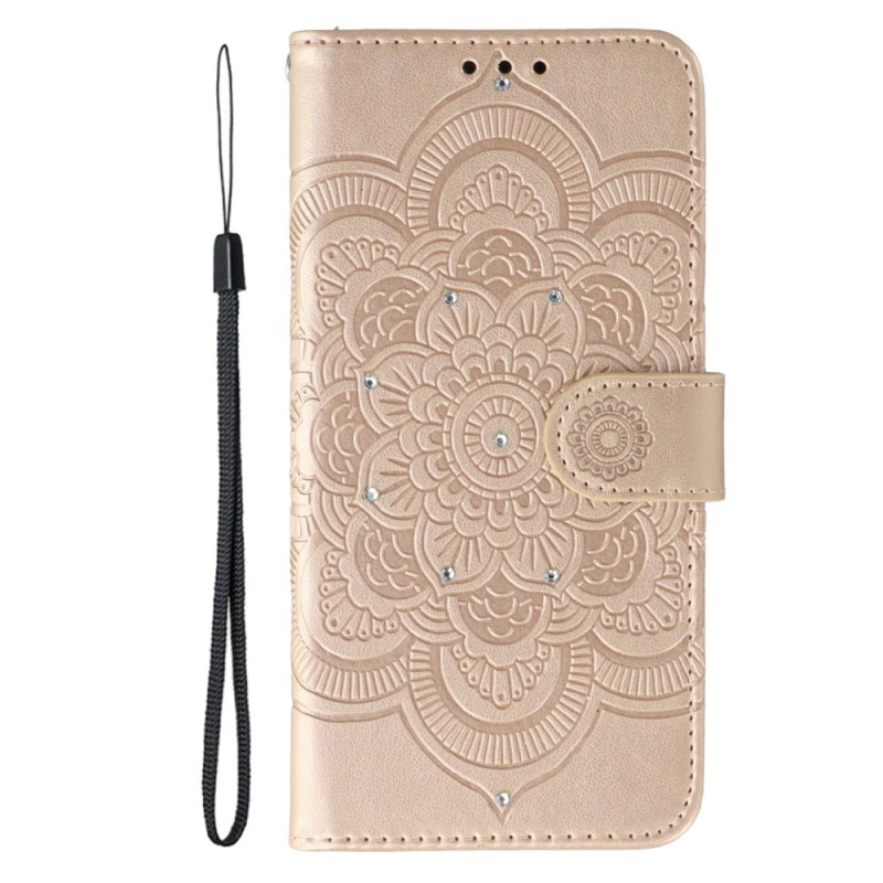 Samsung Galaxy A18 4G / A17 4G / 5G Mandala Strass -suojakotelo