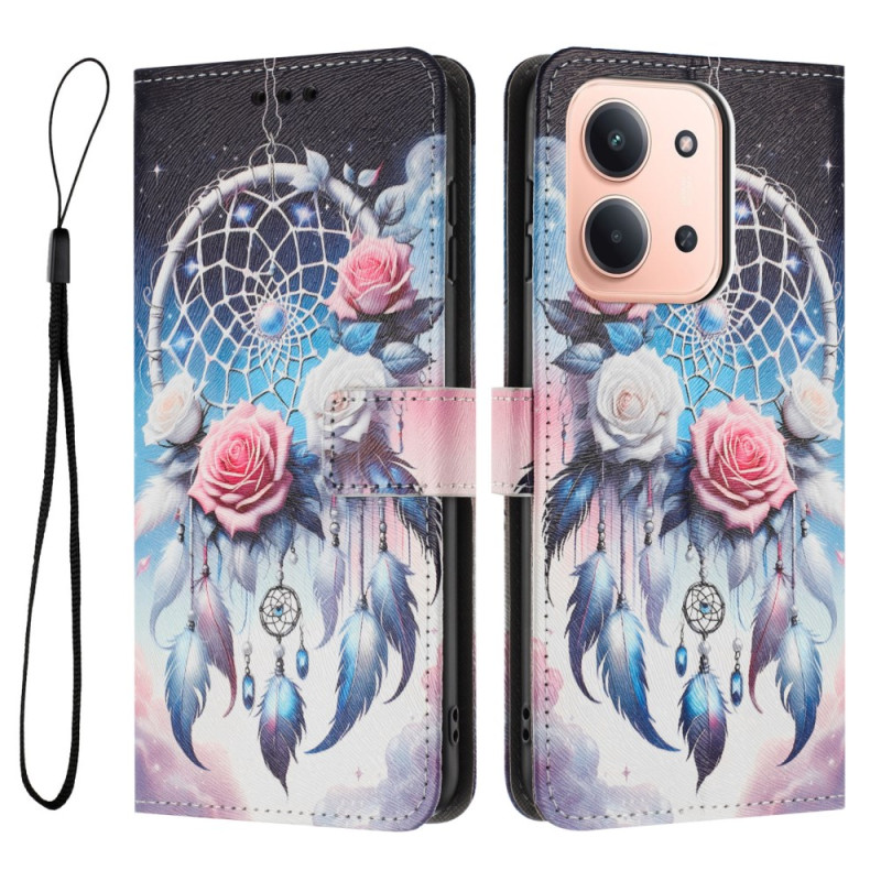 Housse Xiaomi Redmi 15C 4G Attrape-Rêves et Roses